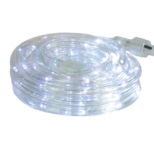 18ft. Pure White LED Outdoor Christmas Rope Lights